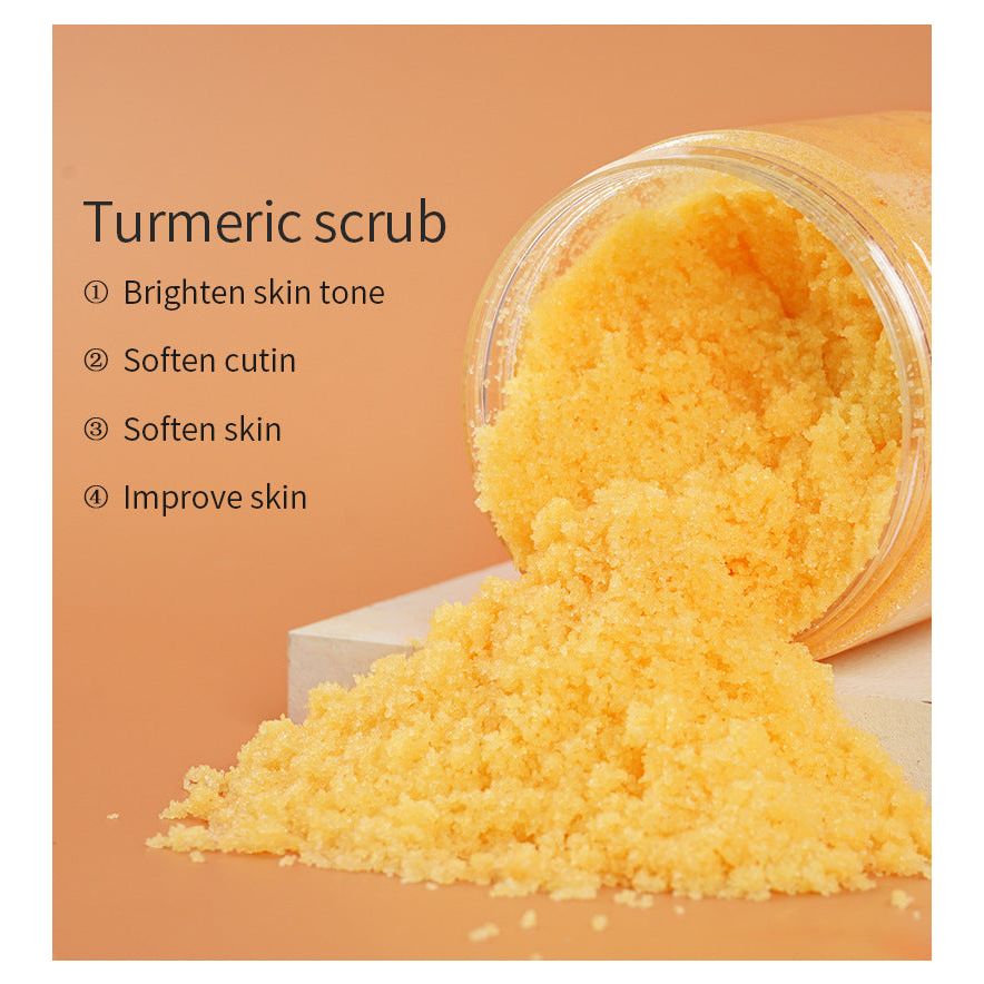Gommage Visage et Corps Pour Peau Terne Curcuma Nettoyage Profond