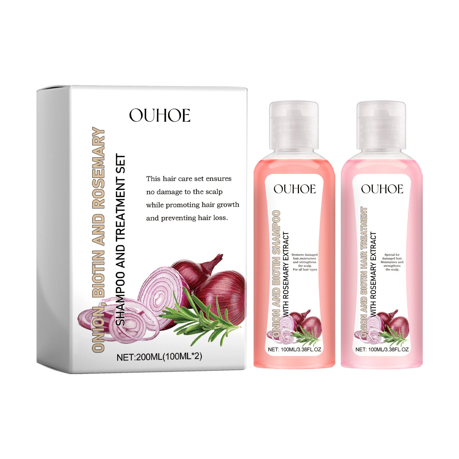 Set Lavant Cheveux – Oignon Biotine Romarin