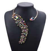 Collar Choker de Strass Multicolor - Gargantilla de Cristales Tendencia - Joyería Fina para Mujer
