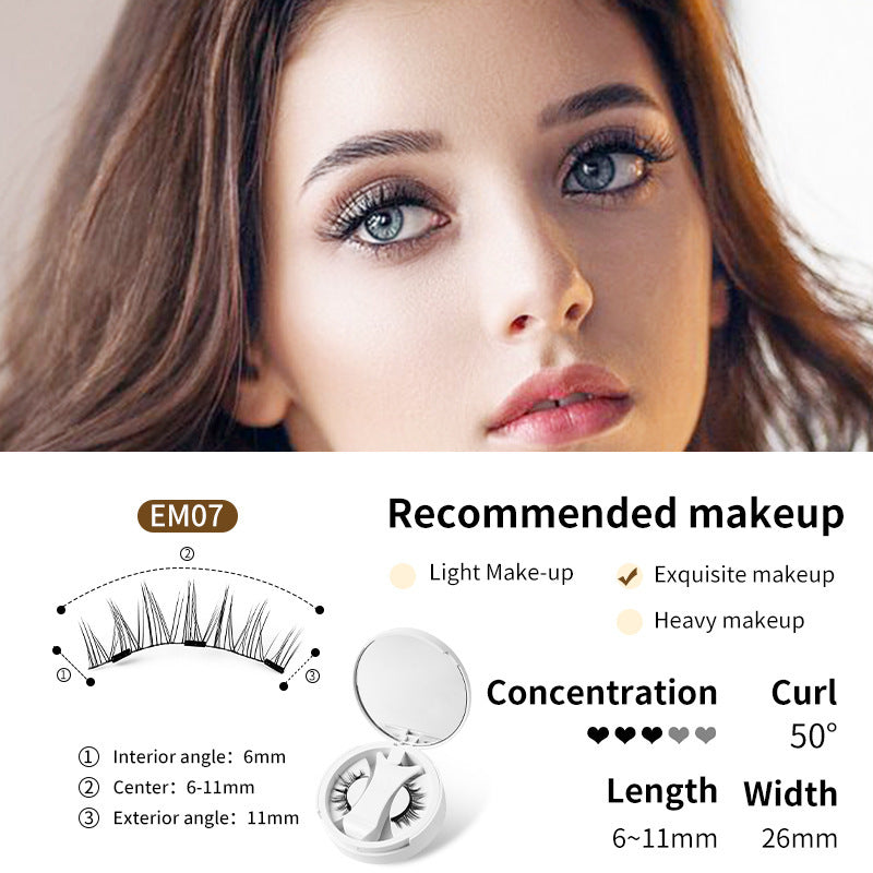 Faux Cils Magnétiques - Cils Naturels avec Applicateur