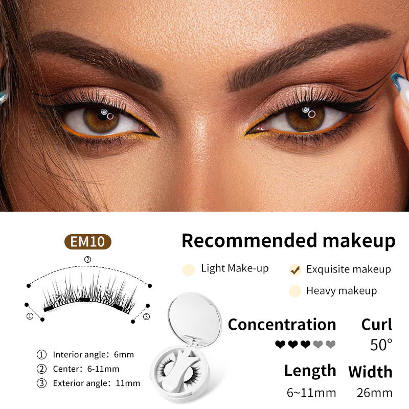 Faux Cils Magnétiques - Cils Naturels avec Applicateur