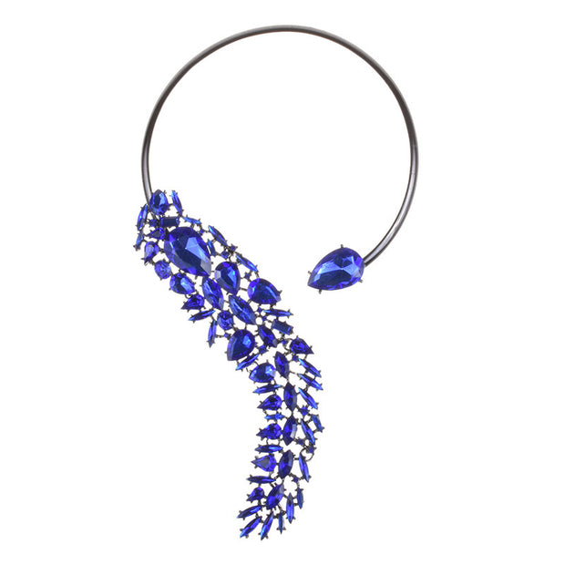 Collar Choker de Strass Multicolor - Gargantilla de Cristales Tendencia - Joyería Fina para Mujer