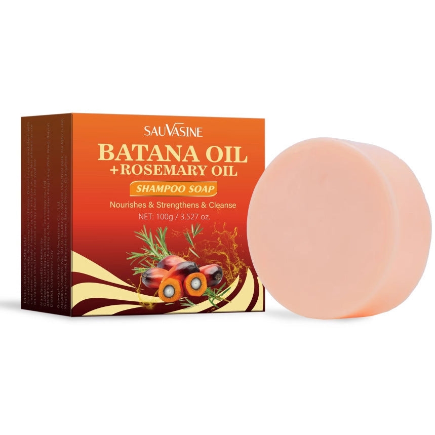 Shampoing Solide au Romarin & Huile de Batana