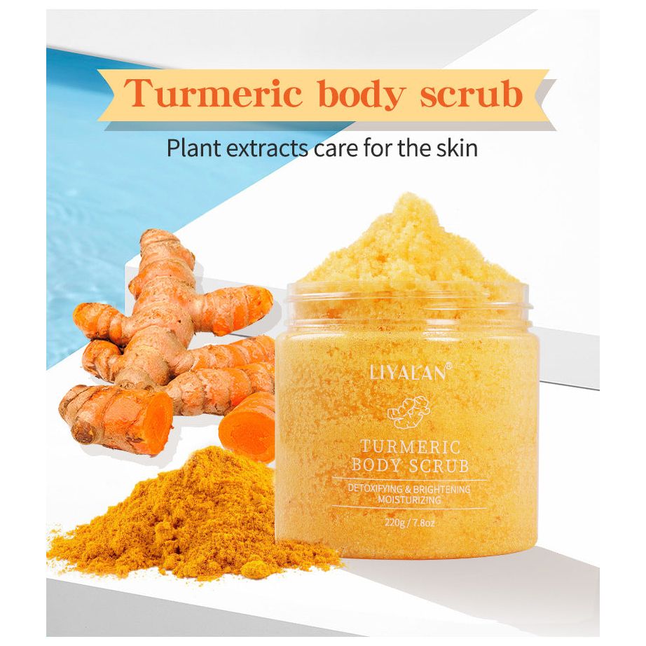 Gommage Visage et Corps Pour Peau Terne Curcuma Nettoyage Profond