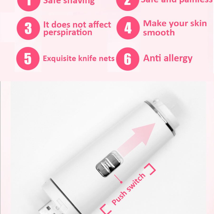 Épilateur 4-en-1 Visage & Sourcils – Rasoir Électrique Indolore