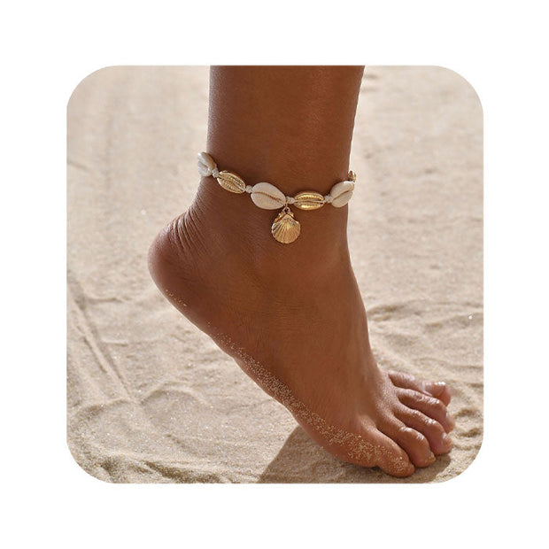 Tobillera con concha - Joyas-Para-Mujer.com