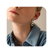 Pendiente eslabón cadena - Joyas-Para-Mujer.com