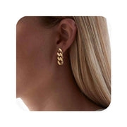 Pendiente eslabón cadena - Joyas-Para-Mujer.com