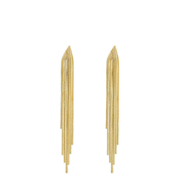 Pendiente largo multicadena - Joyas-Para-Mujer.com