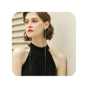 Pendiente cadena larga - Joyas-Para-Mujer.com