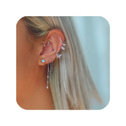 Pendiente trasversal para mujer - Joyas-Para-Mujer.com