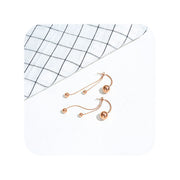 Pendiente cadena oro rosa - Joyas-Para-Mujer.com