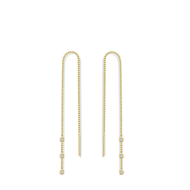 Pendiente trasversal para mujer - Joyas-Para-Mujer.com