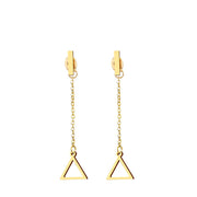 Pendiente cadena triángulo - Joyas-Para-Mujer.com