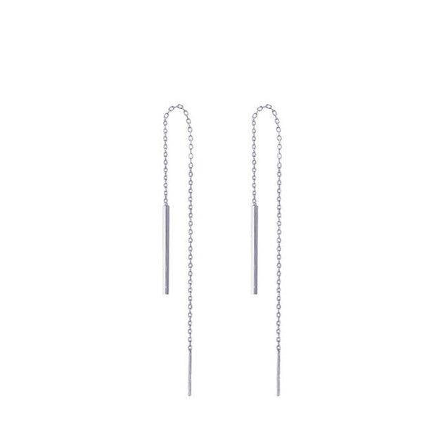 Pendiente barra plata - Joyas-Para-Mujer.com