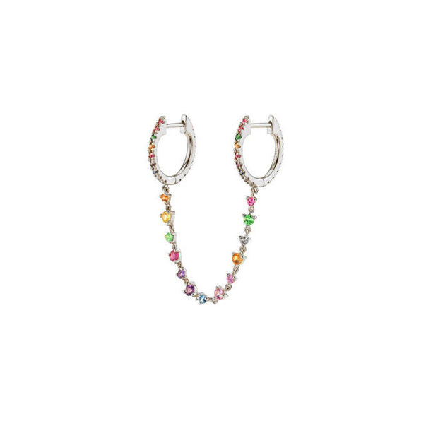 Pendientes de fantasía coloridos - Joyas-Para-Mujer.com