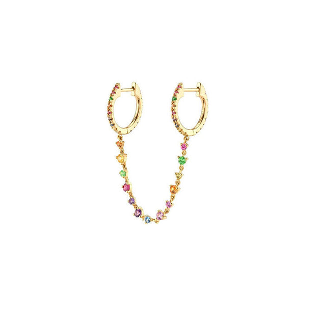 Pendientes de fantasía coloridos - Joyas-Para-Mujer.com