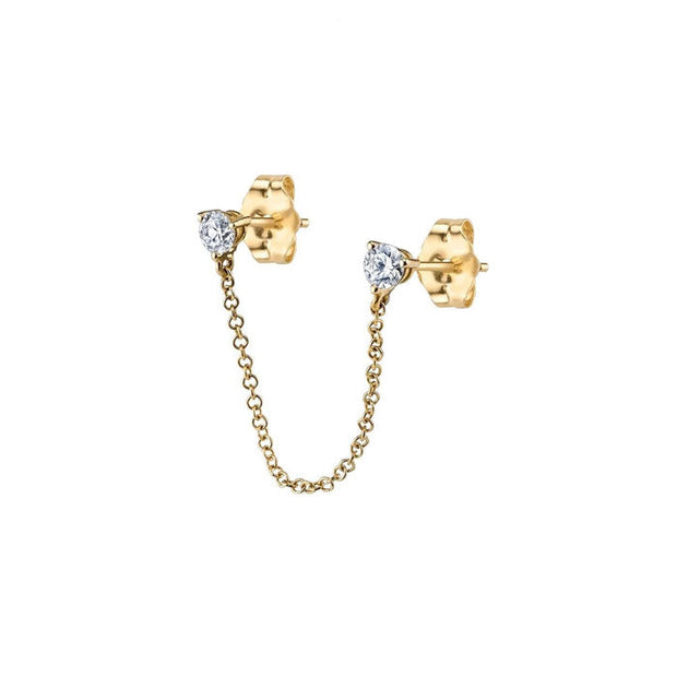 Pendiente colgante diamante falso - Joyas-Para-Mujer.com