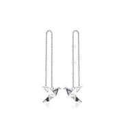 Pendiente cadena origami - Joyas-Para-Mujer.com