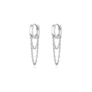 Aro pendiente cadena - Joyas-Para-Mujer.com