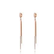 Pendiente rosa - Joyas-Para-Mujer.com