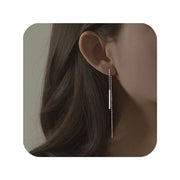 Pendiente barra plata - Joyas-Para-Mujer.com