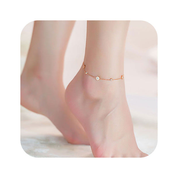 Tobillera oro rosa - Joyas-Para-Mujer.com