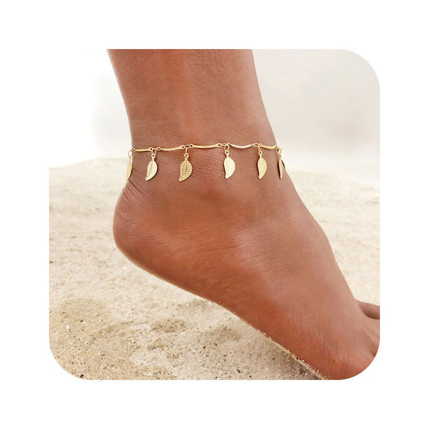 Cadena de tobillo de oro - Joyas-Para-Mujer.com