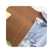 Cadena de vientre plata - Joyas-Para-Mujer.com