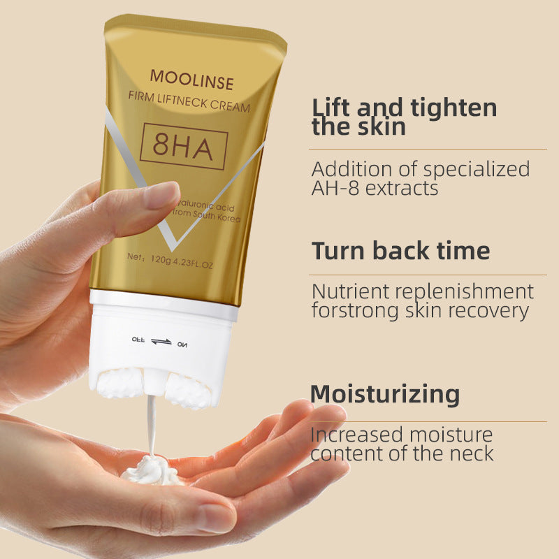 Crème de massage liftante et raffermissante pour le cou