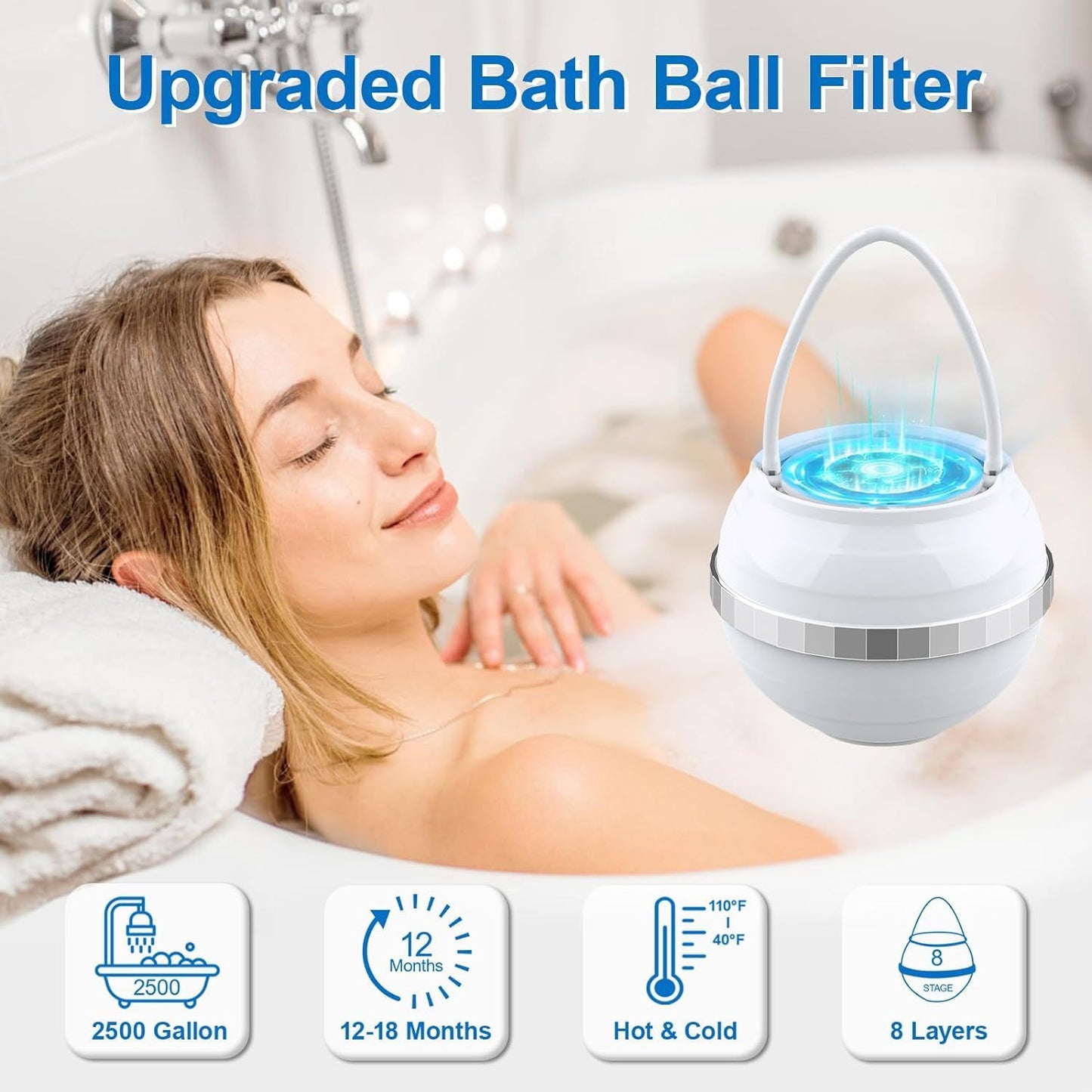 Bathtub Filter Bath Treasure Hanging Installation-free Shower Filter