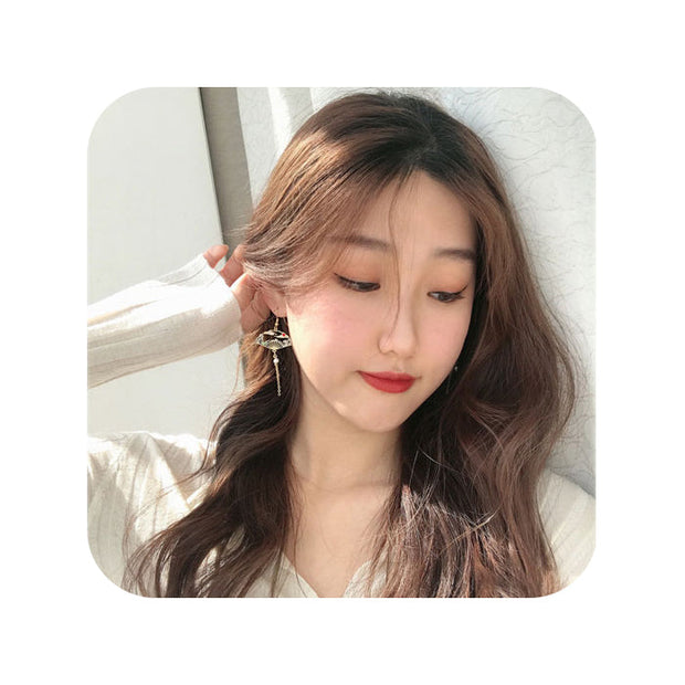 Pendiente asiático - Joyas-Para-Mujer.com