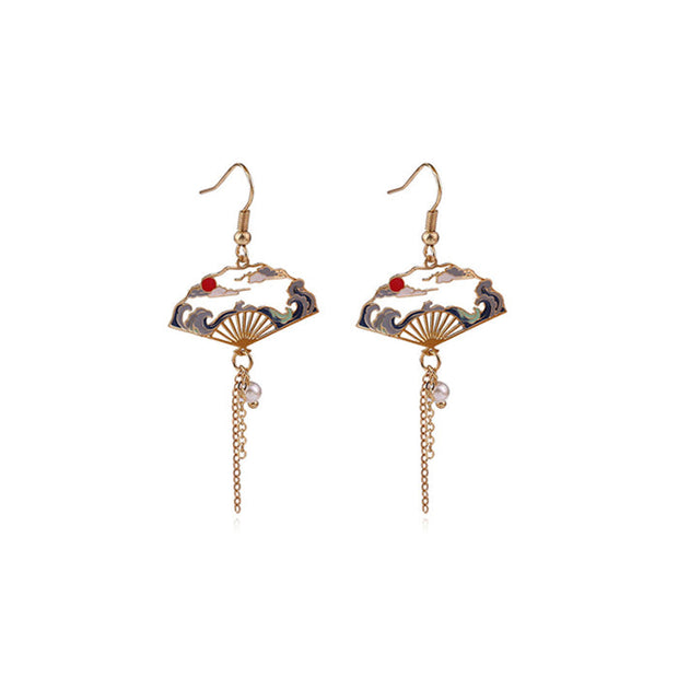 Pendiente asiático - Joyas-Para-Mujer.com