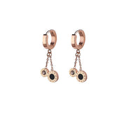 Aro de oreja cadena disco - Joyas-Para-Mujer.com