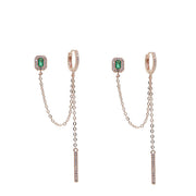 Pendiente de aro oro rosa - Joyas-Para-Mujer.com