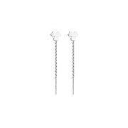 Pendiente cadena trébol - Joyas-Para-Mujer.com