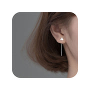 Pendiente cadena trébol - Joyas-Para-Mujer.com