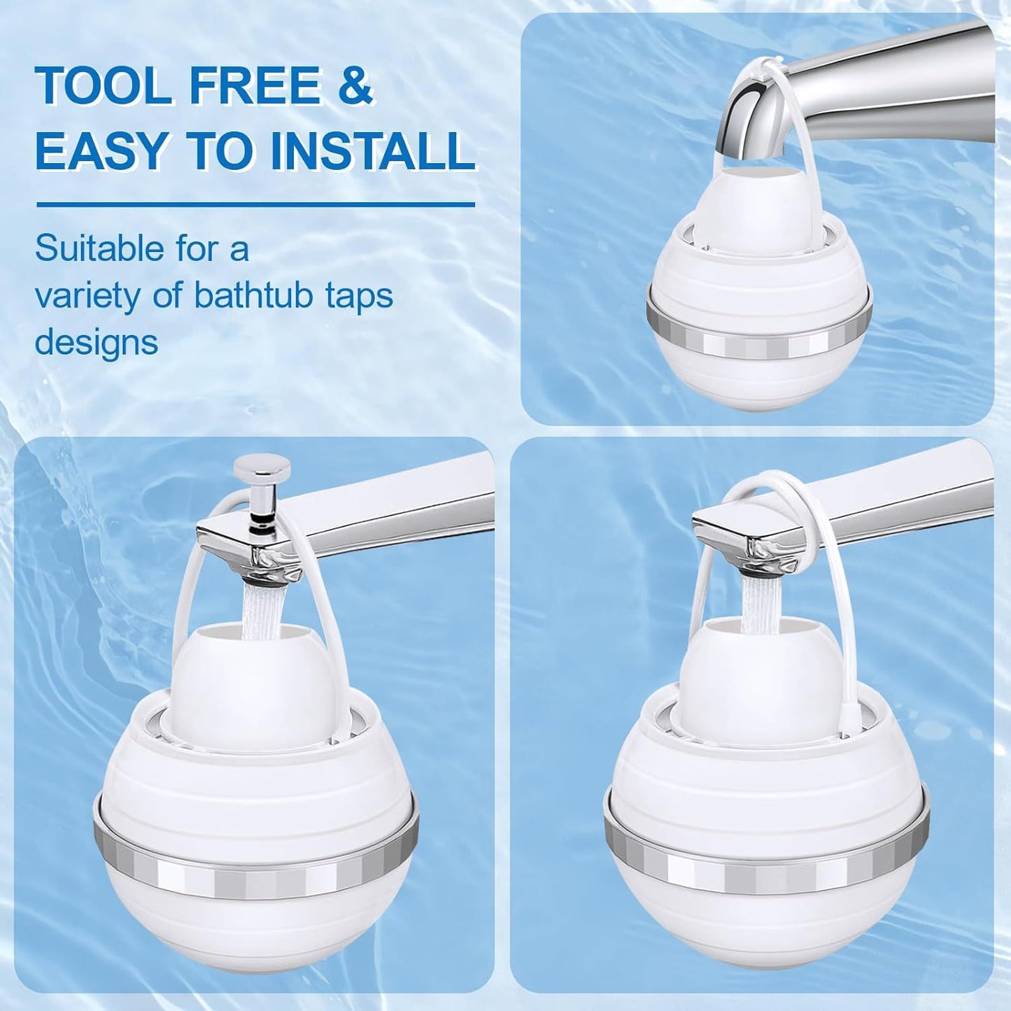 Bathtub Filter Bath Treasure Hanging Installation-free Shower Filter