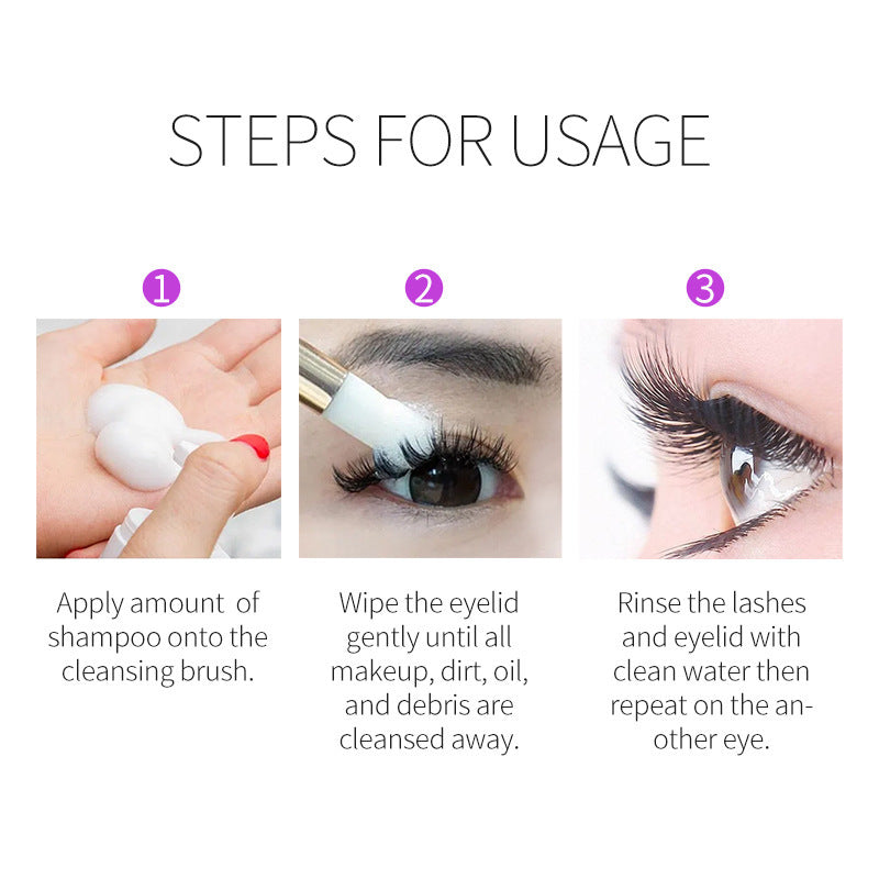Shampoing pour cils Huile pour les yeux Douceur