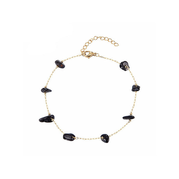 Tobillera piedra natural - Joyas-Para-Mujer.com