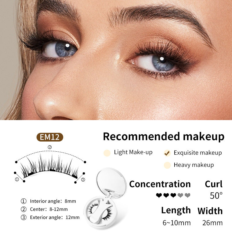 Faux Cils Magnétiques - Cils Naturels avec Applicateur