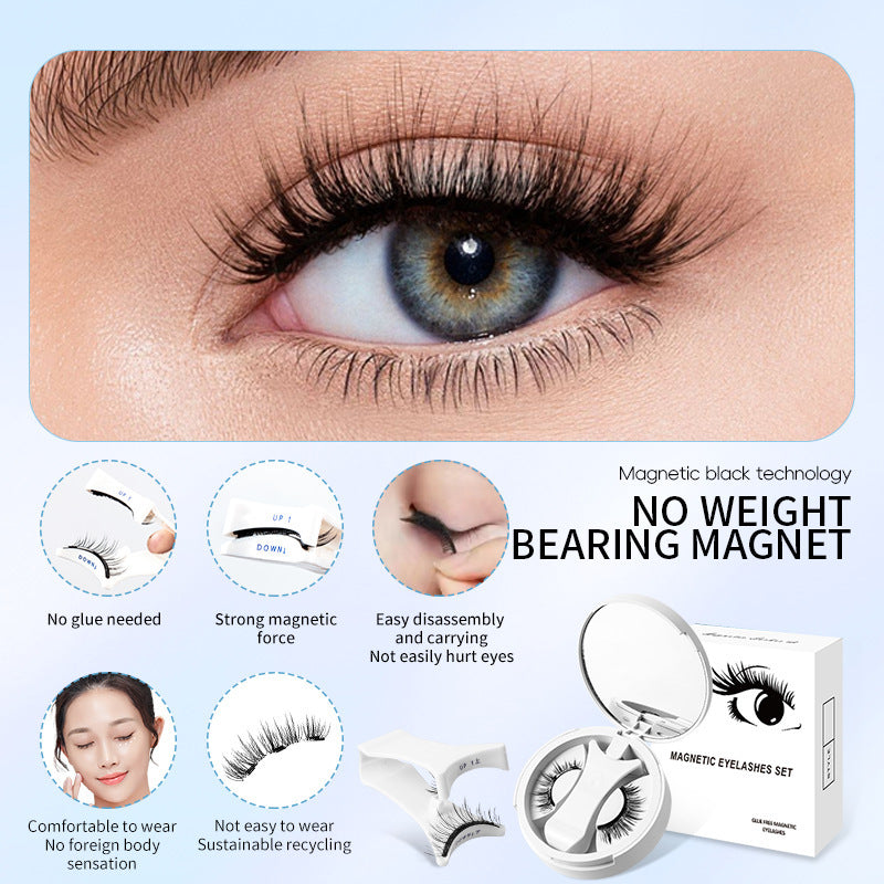 Faux Cils Magnétiques - Cils Naturels avec Applicateur