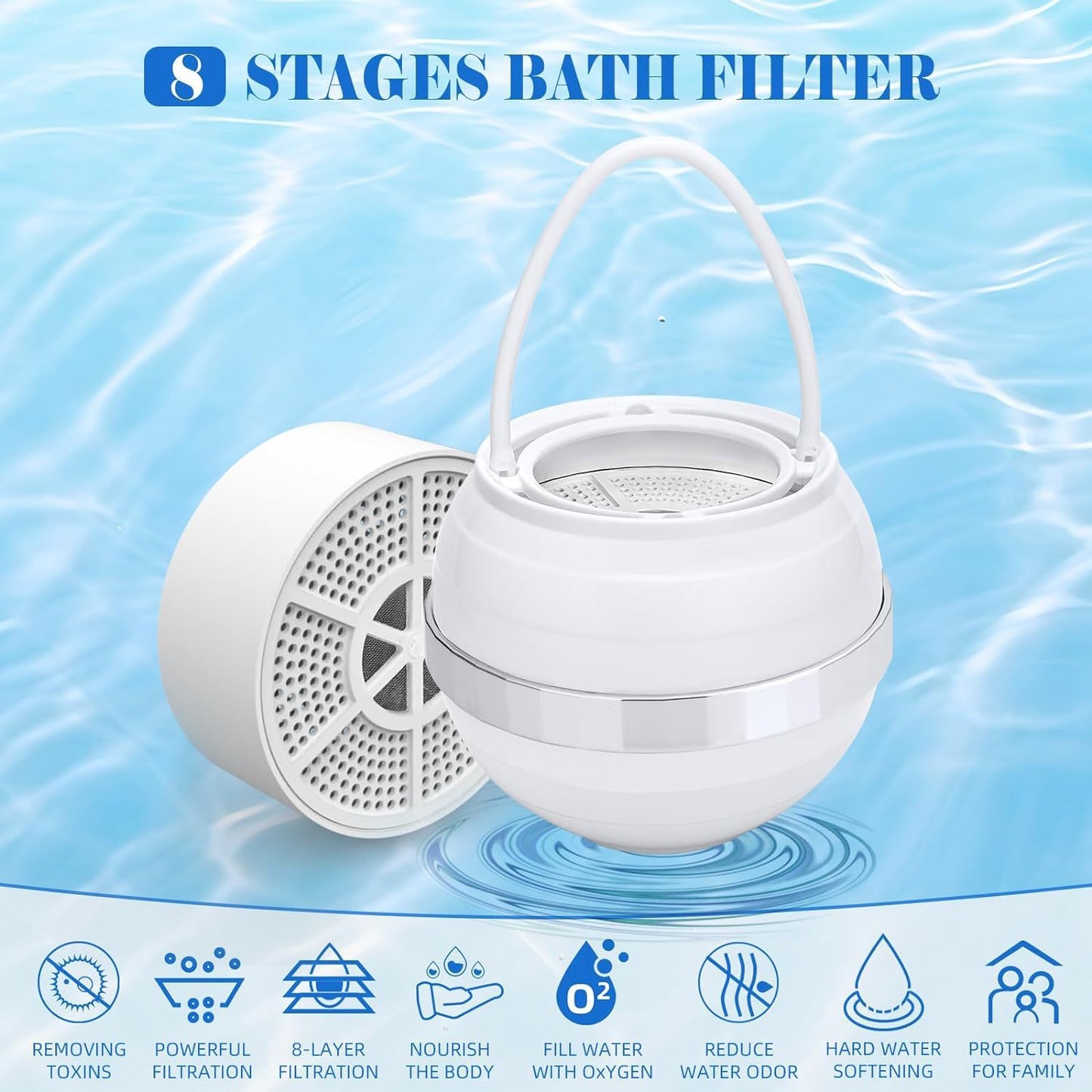 Bathtub Filter Bath Treasure Hanging Installation-free Shower Filter