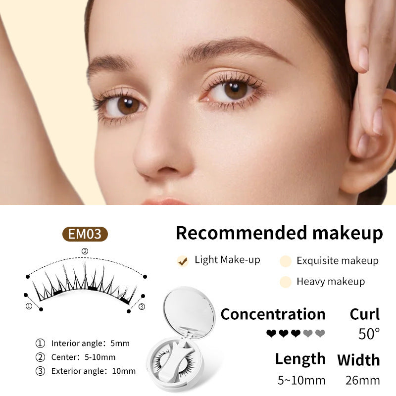 Faux Cils Magnétiques - Cils Naturels avec Applicateur