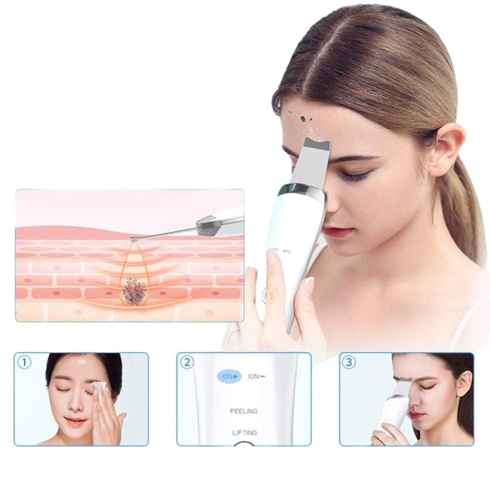 DermaGlow™ Ultrasonic Pro – Appareil Nettoyant Visage Haute Précision