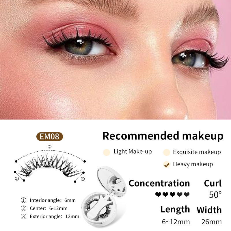 Faux Cils Magnétiques - Cils Naturels avec Applicateur
